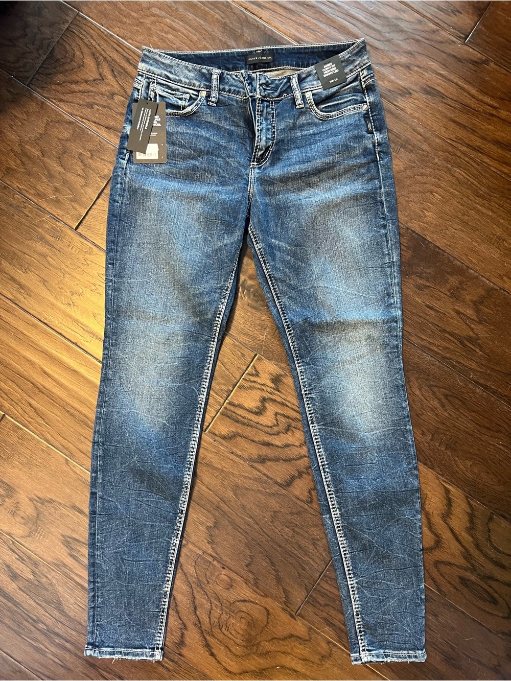 Silver Avery Curvy Fit High Rise Skinny Leg Women’s Jeans
